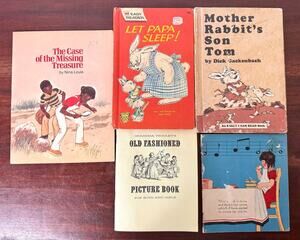 Vintage Children’s Book Lot of 5, Tommy Tucker Whitman, Wonder Books, I Can Read